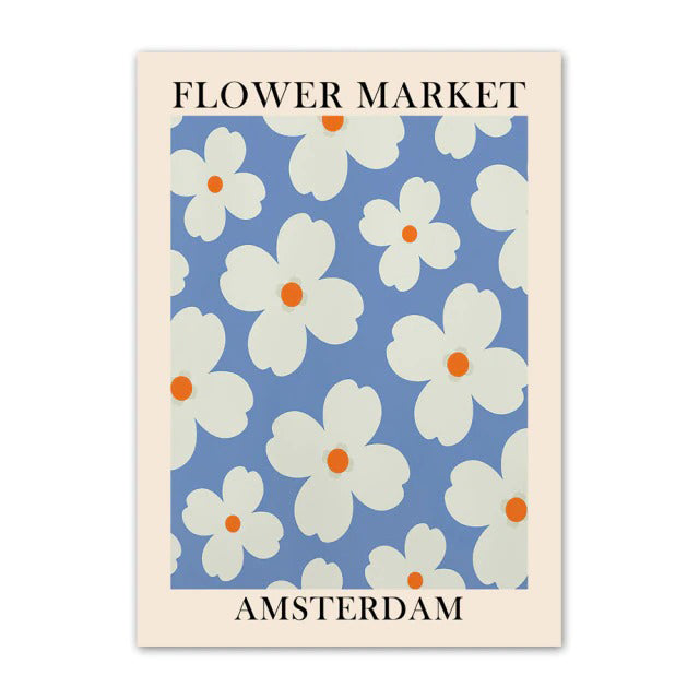 Rynx | Flower Market Canvas Poster