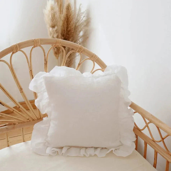 Lisslune | Soft Linen Ruffle Pillowcase