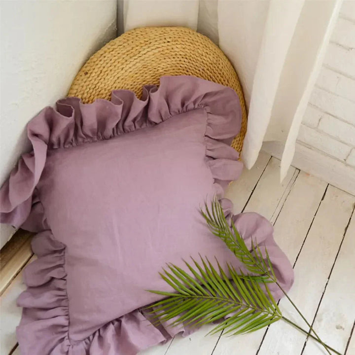 Lisslune | Soft Linen Ruffle Pillowcase