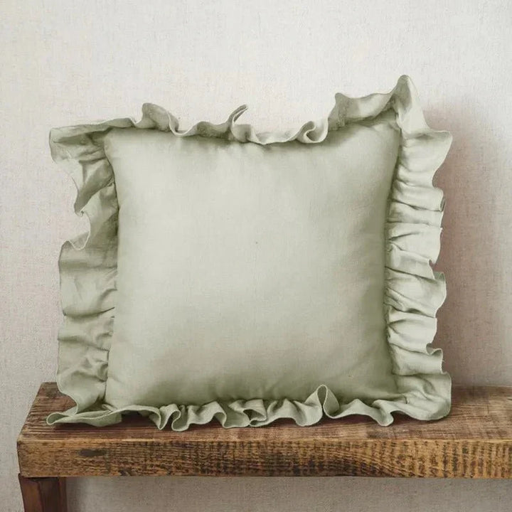 Lisslune | Soft Linen Ruffle Pillowcase