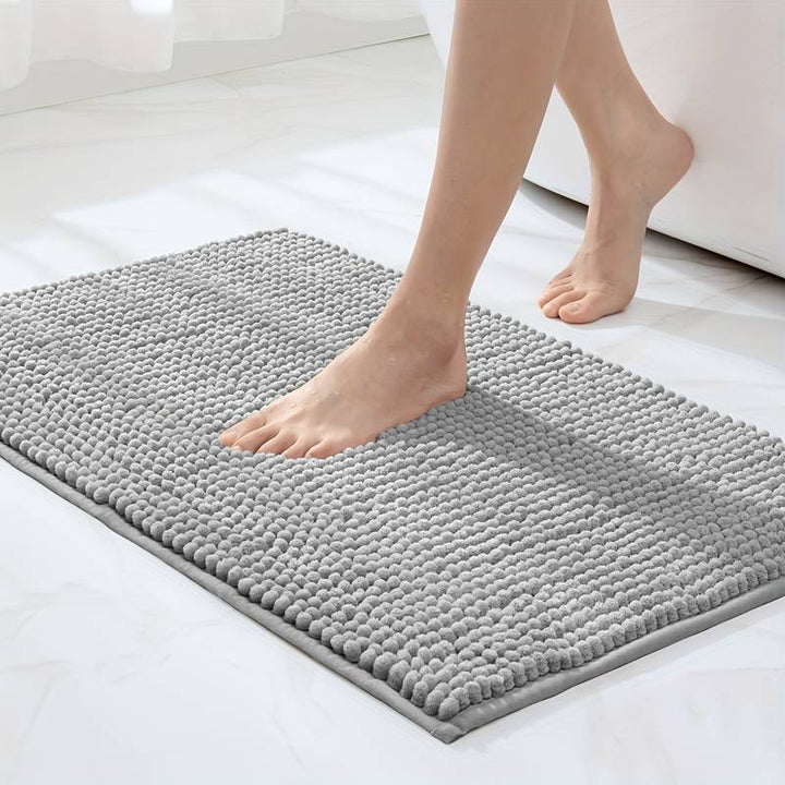 Lisslune | SOFTDRY – Chenille Microfiber Bath Mat with Non-Slip Base