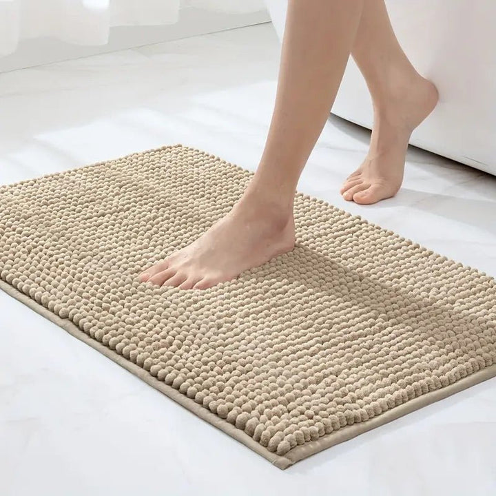 Lisslune | SOFTDRY – Chenille Microfiber Bath Mat with Non-Slip Base