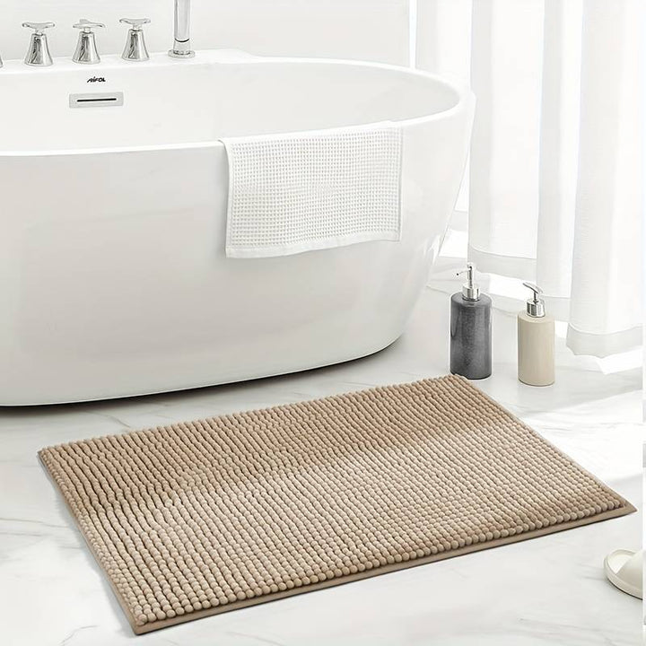 Lisslune | SOFTDRY – Chenille Microfiber Bath Mat with Non-Slip Base