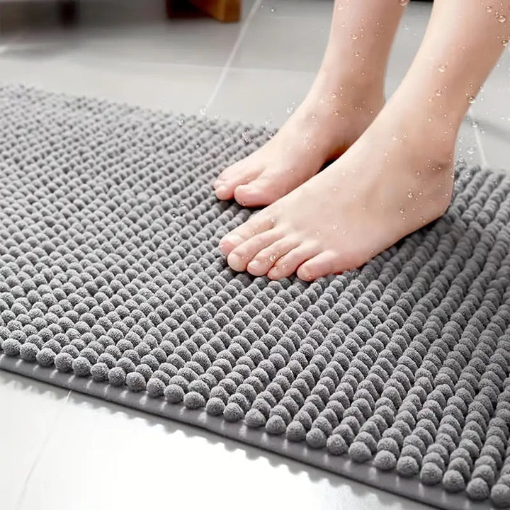 Lisslune | SOFTDRY – Chenille Microfiber Bath Mat with Non-Slip Base