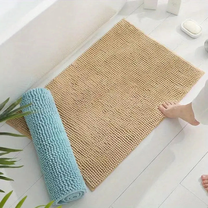Lisslune | SOFTDRY – Chenille Microfiber Bath Mat with Non-Slip Base