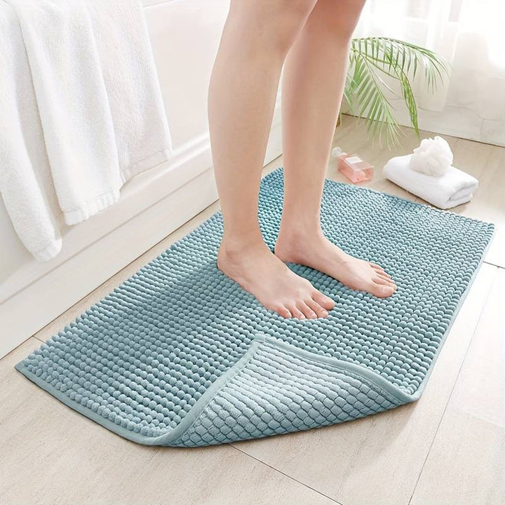 Lisslune | SOFTDRY – Chenille Microfiber Bath Mat with Non-Slip Base