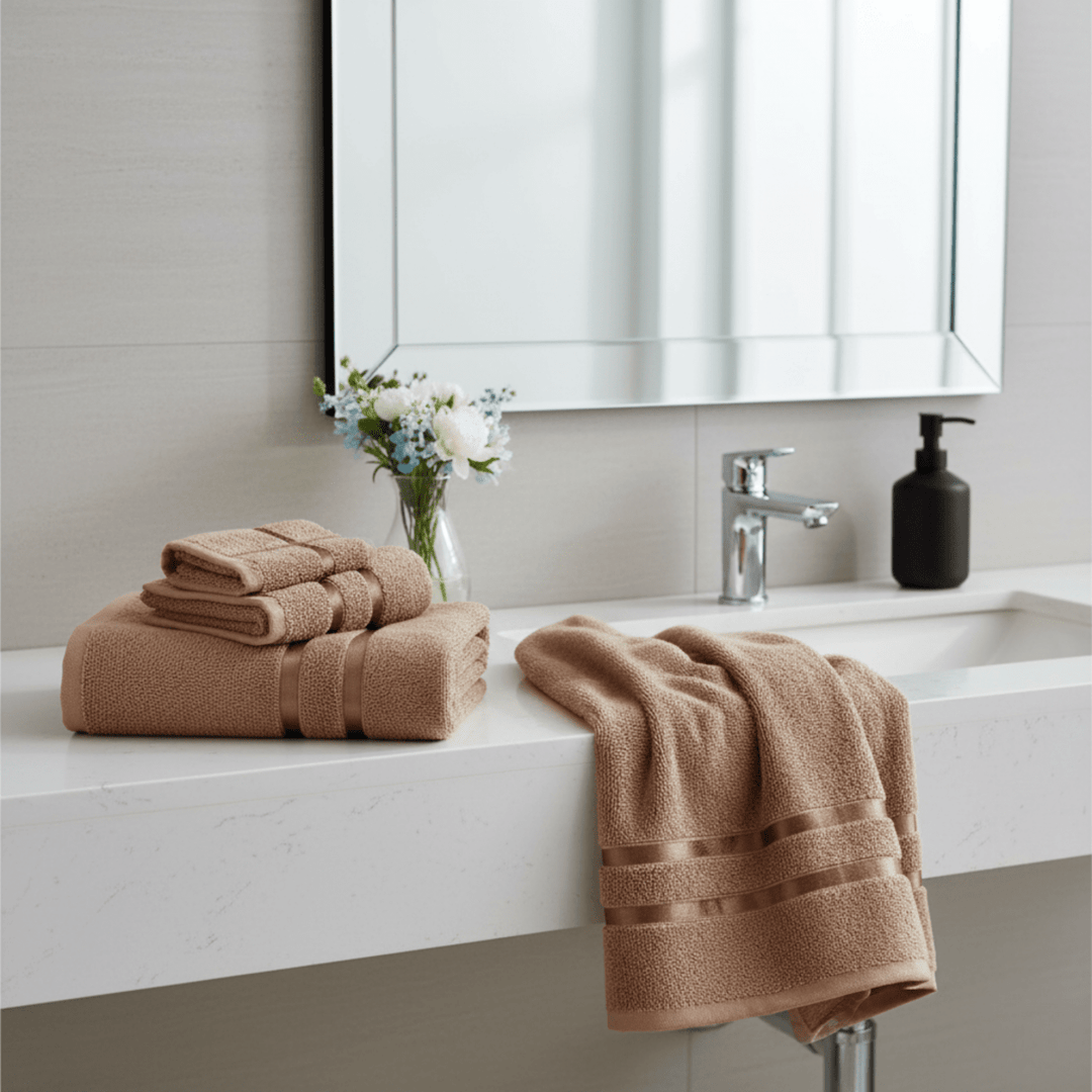 Lisslune | Opulenze Roman Hand & Face Towels | Plush, lightweight towels designed for style and daily care