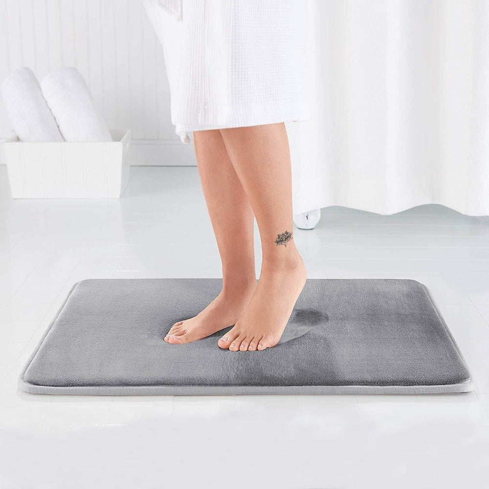 Lisslune | MEMORICUSH – Memory Foam Bath Mat for Spa-Like Comfort