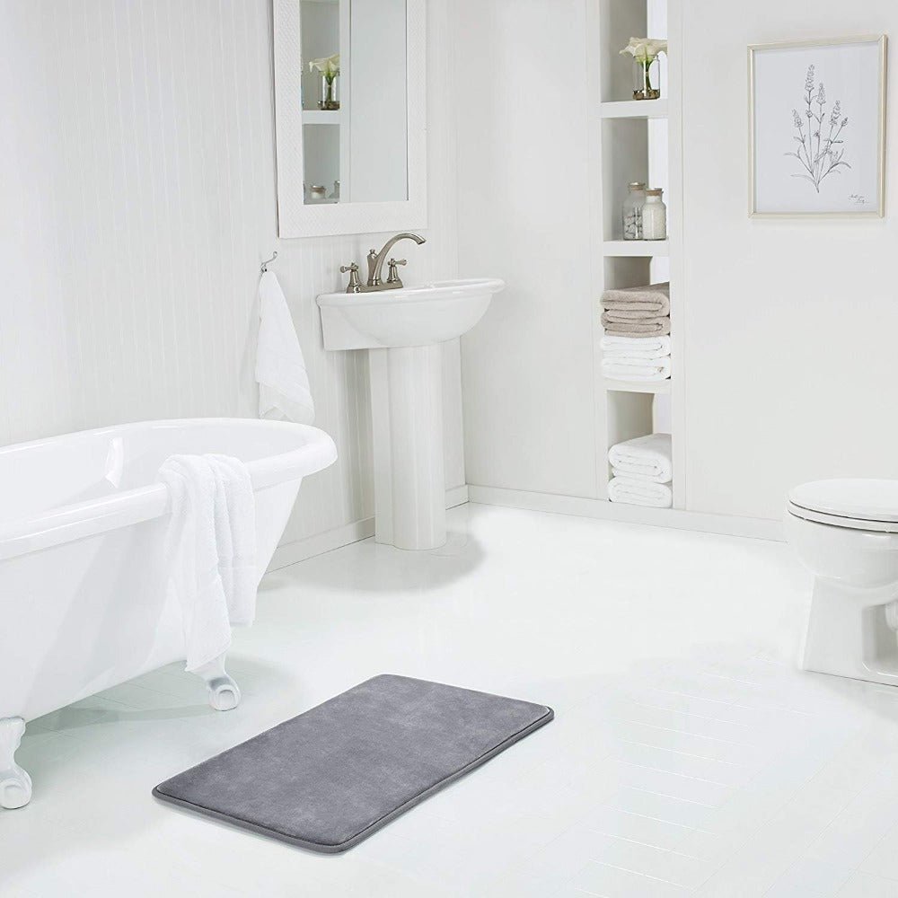 Lisslune | MEMORICUSH – Memory Foam Bath Mat for Spa-Like Comfort