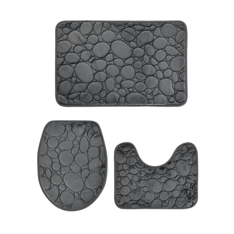 Lisslune | Softura – 3-Piece Non-Slip Bathroom Mat Set with Comfort & Style