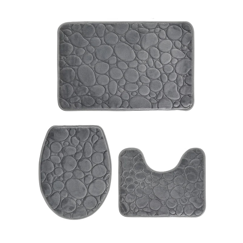 Lisslune | Softura – 3-Piece Non-Slip Bathroom Mat Set with Comfort & Style