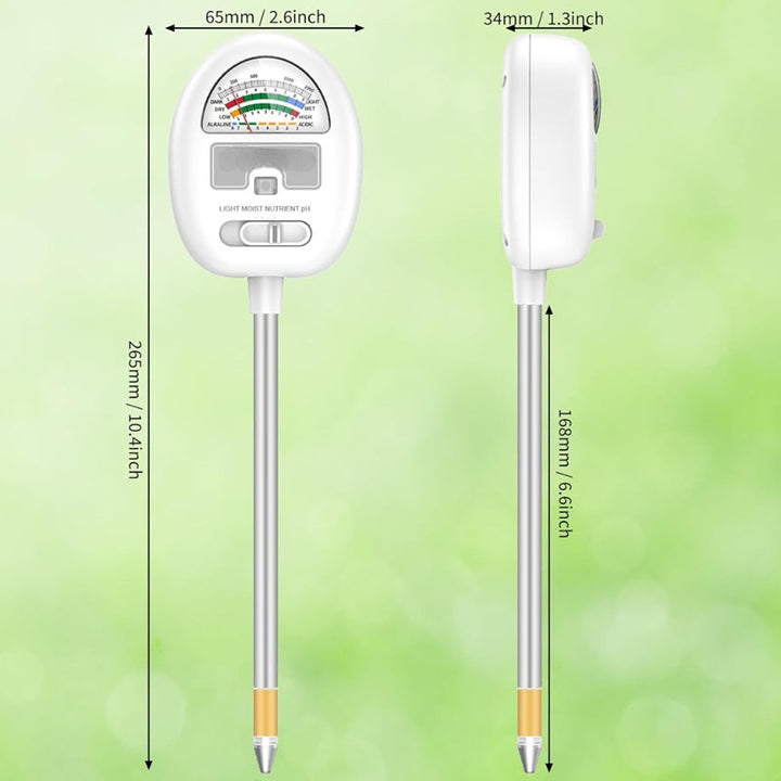 Lisslune | 4-In-1 Smart Soil Meter for Precise Plant Care Monitoring