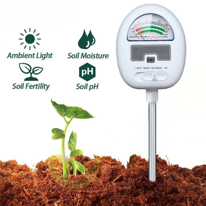 Lisslune | 4-In-1 Smart Soil Meter for Precise Plant Care Monitoring