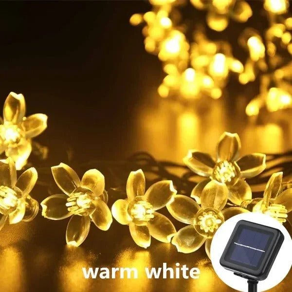 Lisslune | Solar Honey Bee String Lights - Waterproof Lights for Garden, Christmas, Wedding, Party Outdoor Lighting