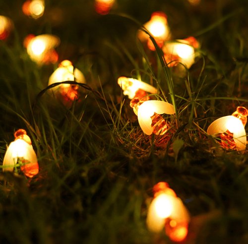 Lisslune | Solar Honey Bee String Lights - Waterproof Lights for Garden, Christmas, Wedding, Party Outdoor Lighting