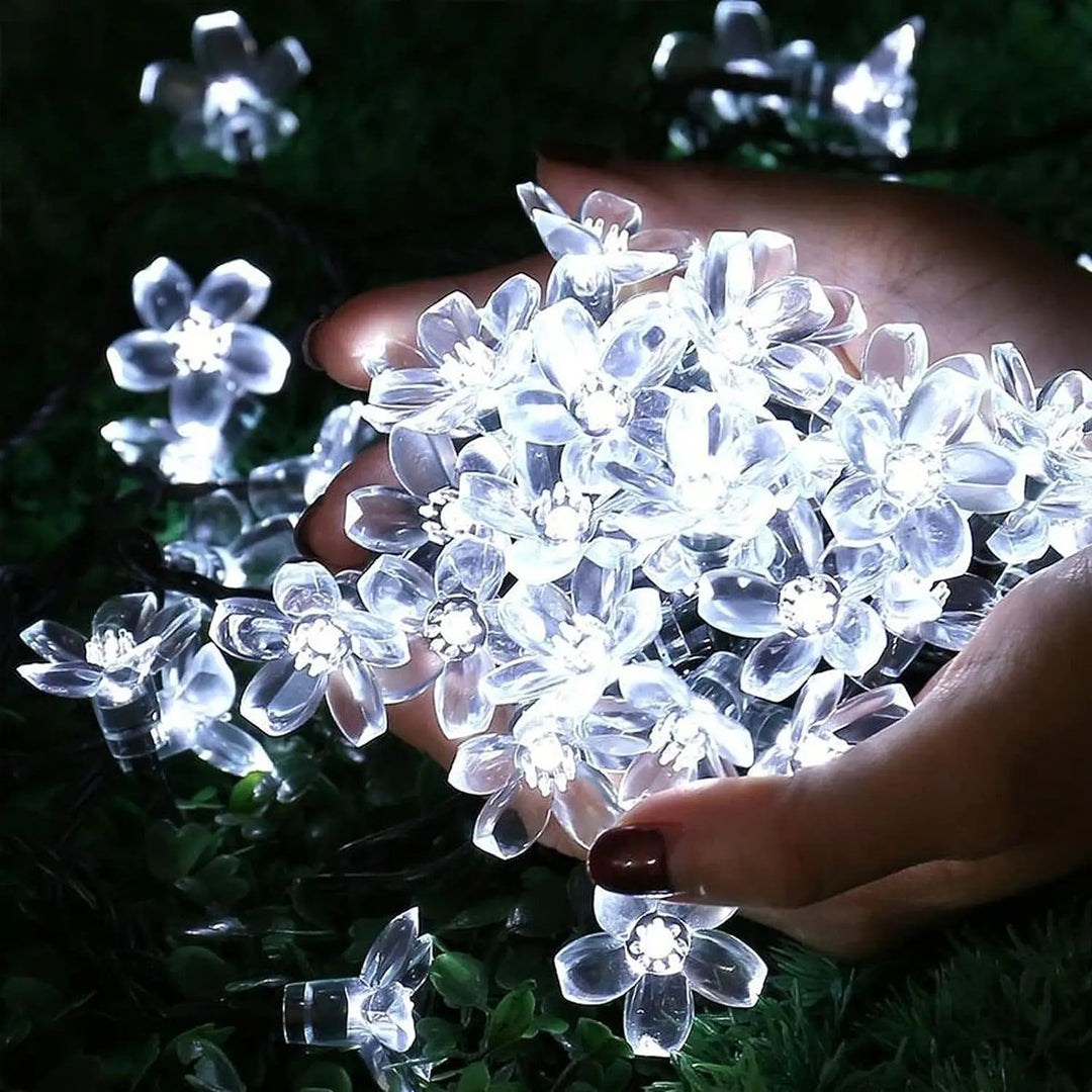 Lisslune | Solar Cherry Blossom String Lights – Waterproof Fairy Lighting for Gardens, Weddings, Parties, & Christmas Décor