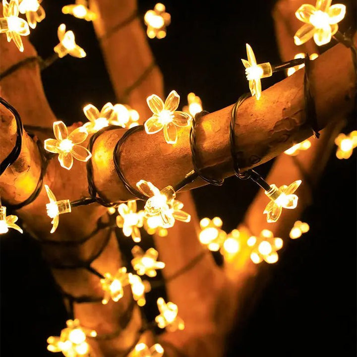 Lisslune | Solar Cherry Blossom String Lights – Waterproof Fairy Lighting for Gardens, Weddings, Parties, & Christmas Décor