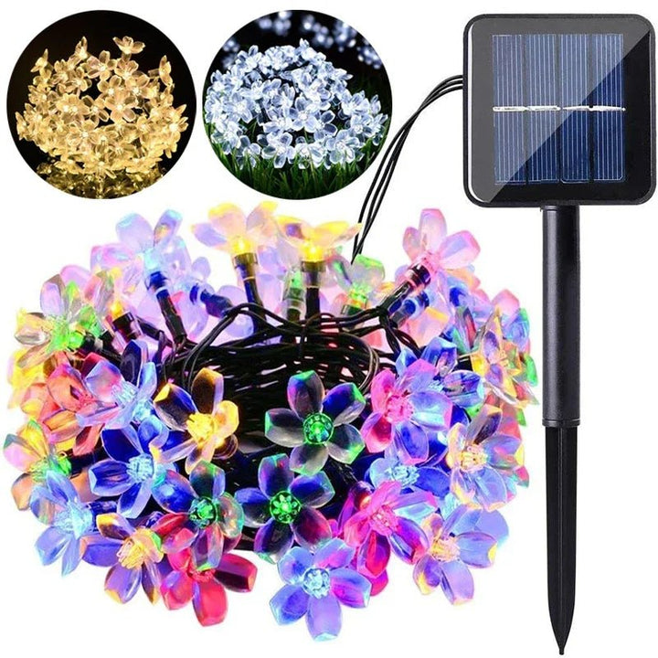 Lisslune | Solar Cherry Blossom String Lights – Waterproof Fairy Lighting for Gardens, Weddings, Parties, & Christmas Décor