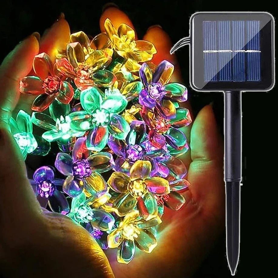 Lisslune | Solar Cherry Blossom String Lights – Waterproof Fairy Lighting for Gardens, Weddings, Parties, & Christmas Décor