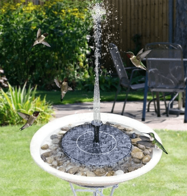 Lisslune | ORBITALWATER – Solar Fountain Water Feature with Solar Panel