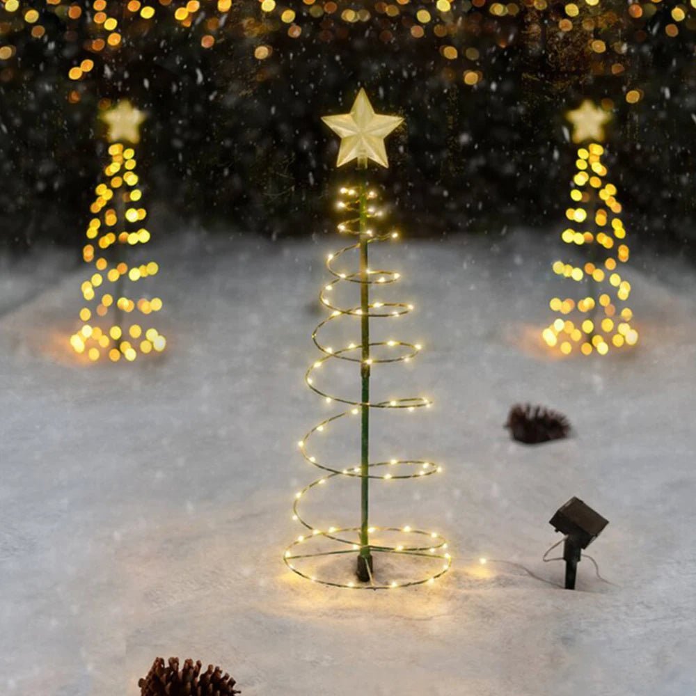 Lisslune | Solar-Powered LED Christmas String Lights – Waterproof Outdoor Fairy Garland for Magical Holiday Garden & New Year Décor