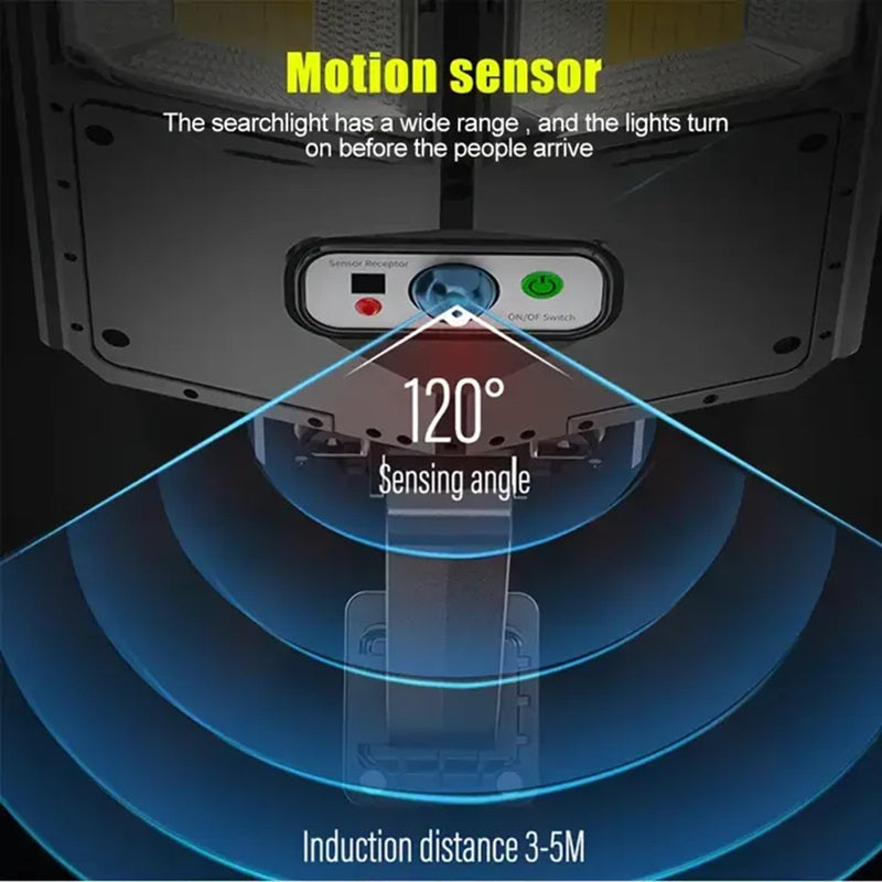 Lisslune | High-Powered 250W LED Solar Street Light with Motion Sensor