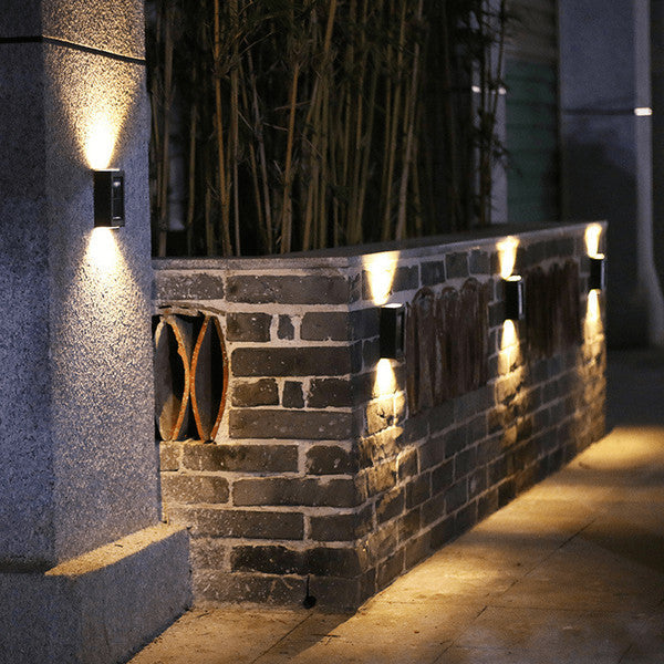 Lisslune | Wireless LED Solar Wall Lights Deluxe | Efficient and Cost-Saving Outdoor Lighting