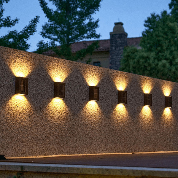Lisslune | Wireless LED Solar Wall Lights Deluxe | Efficient and Cost-Saving Outdoor Lighting