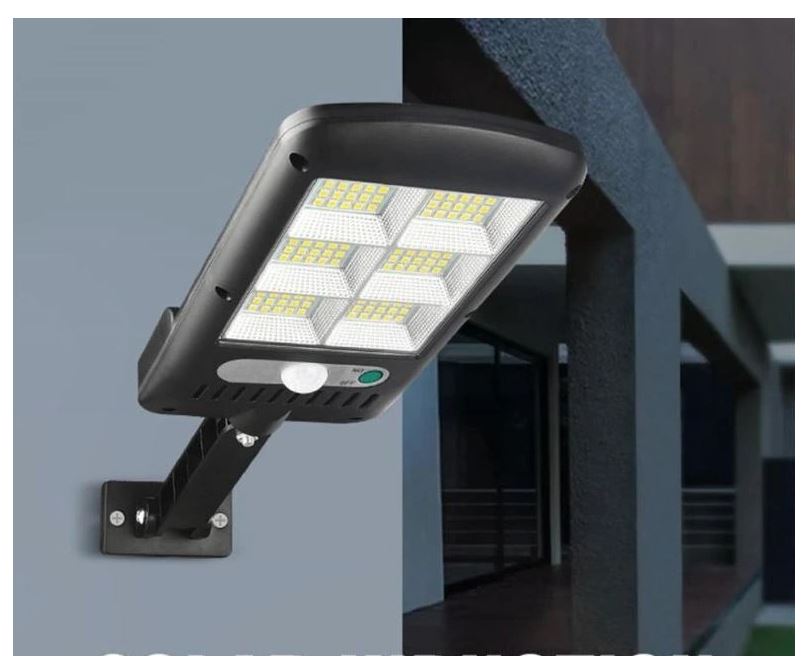 Lisslune | SolarBright Motion Sensor Garden Lamp – Wireless IP65 Outdoor LED Light with Remote Control & 6000K Cool White Illumination