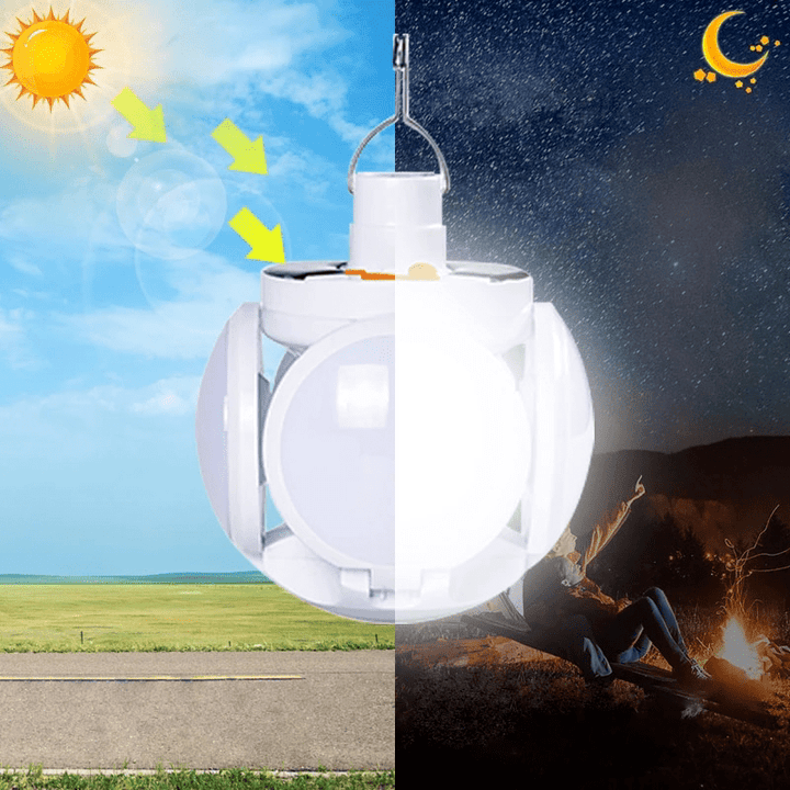 Lisslune | SOLARGLOW Cube – Portable Solar Outdoor Light with Foldable Design & Long Battery Life
