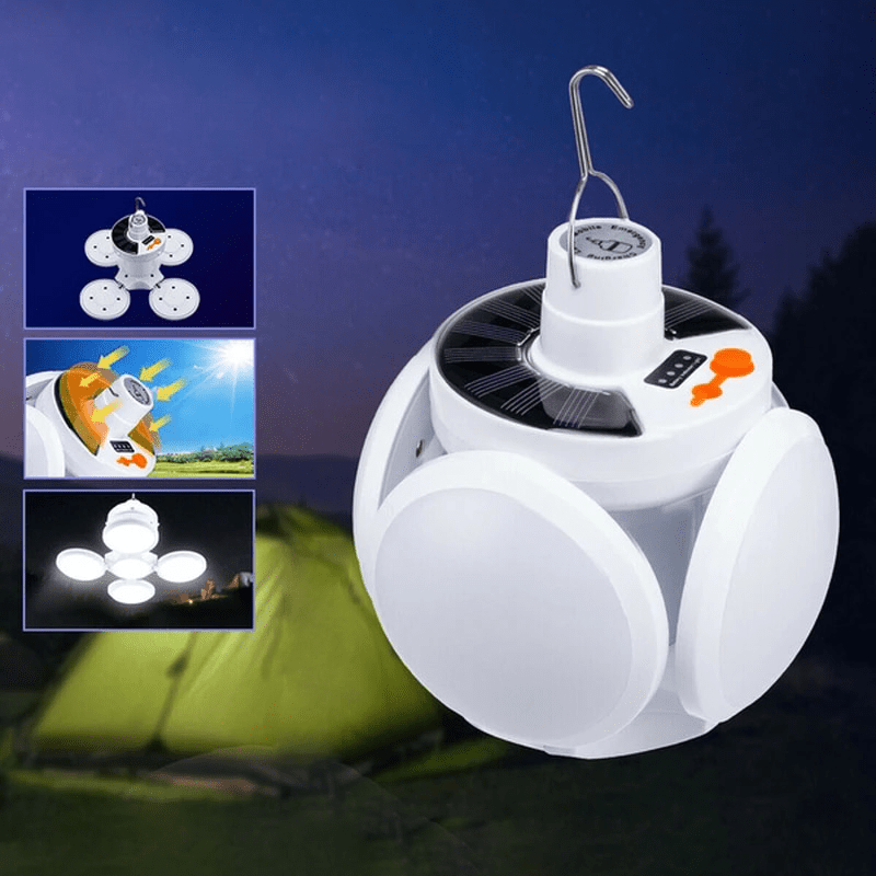 Lisslune | SOLARGLOW Cube – Portable Solar Outdoor Light with Foldable Design & Long Battery Life