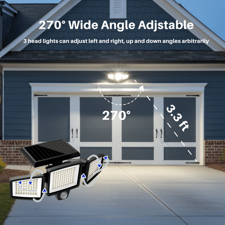 Lisslune | SOLARGUARD – Solar Security Light with Motion Sensor and Remote Control
