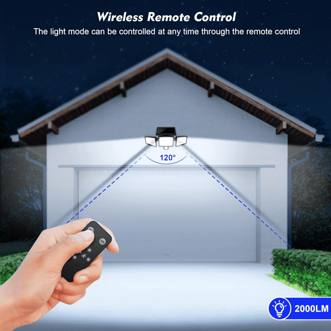 Lisslune | SOLARGUARD – Solar Security Light with Motion Sensor and Remote Control