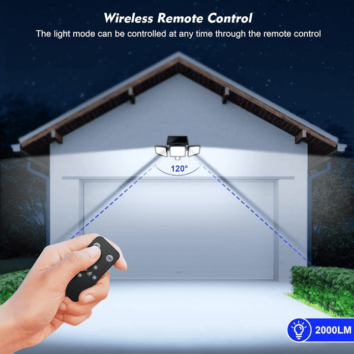 Lisslune | SOLARGUARD – Solar Security Light with Motion Sensor and Remote Control