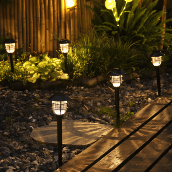 Lisslune | SOLARSPIKE – 2 Pack Solar Powered Pathway Lights for Outdoor Garden Illumination