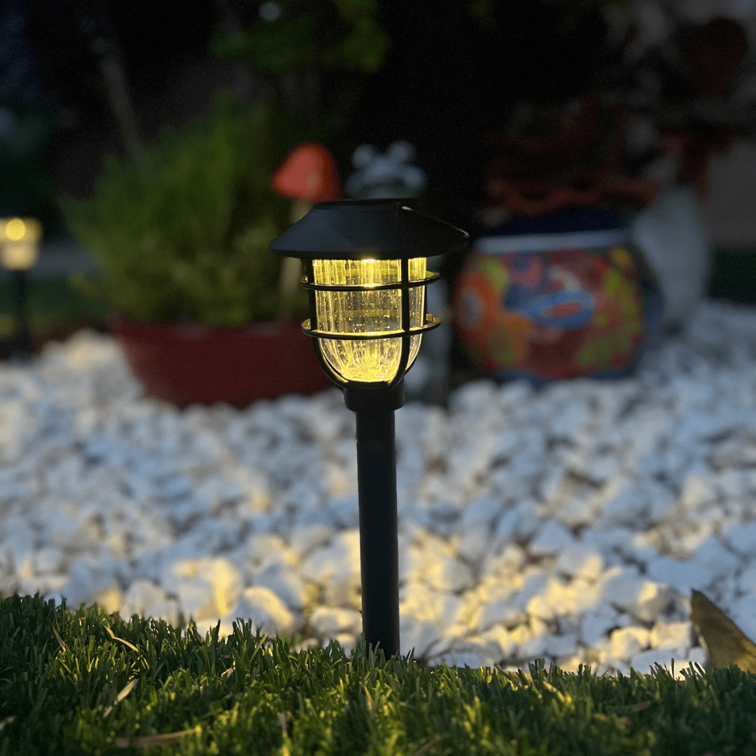 Lisslune | SOLARSPIKE – 2 Pack Solar Powered Pathway Lights for Outdoor Garden Illumination