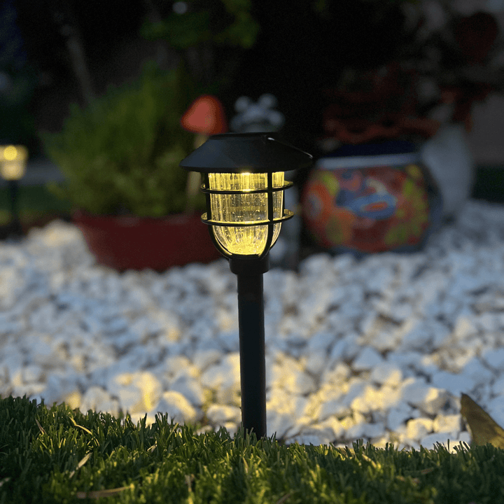 Lisslune | SOLARSPIKE – 2 Pack Solar Powered Pathway Lights for Outdoor Garden Illumination