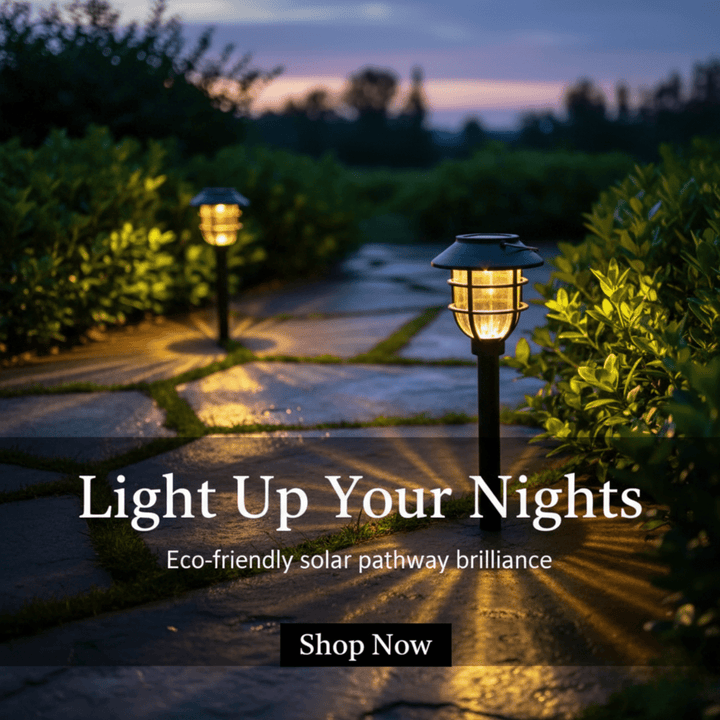 Lisslune | SOLARSPIKE – 2 Pack Solar Powered Pathway Lights for Outdoor Garden Illumination