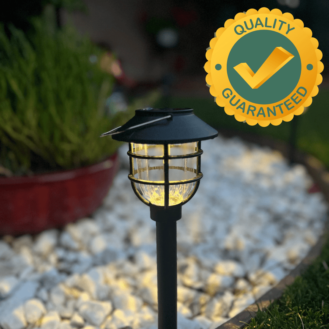 Lisslune | SOLARSPIKE – 2 Pack Solar Powered Pathway Lights for Outdoor Garden Illumination