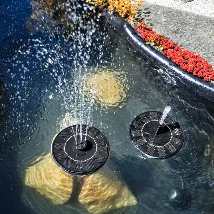 Lisslune | Solar-Powered Water Fountain | Effortless Installation & Multiple Spray Patterns for Garden Ponds and Birdbaths