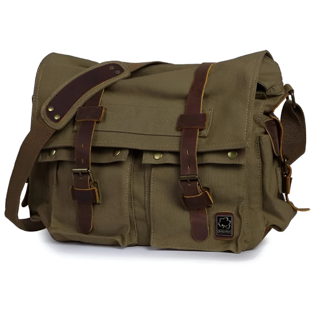Lisslune | Spacious Men's Canvas Crossbody - UrbanTrail