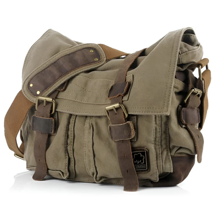 Lisslune | Spacious Men's Canvas Crossbody - UrbanTrail