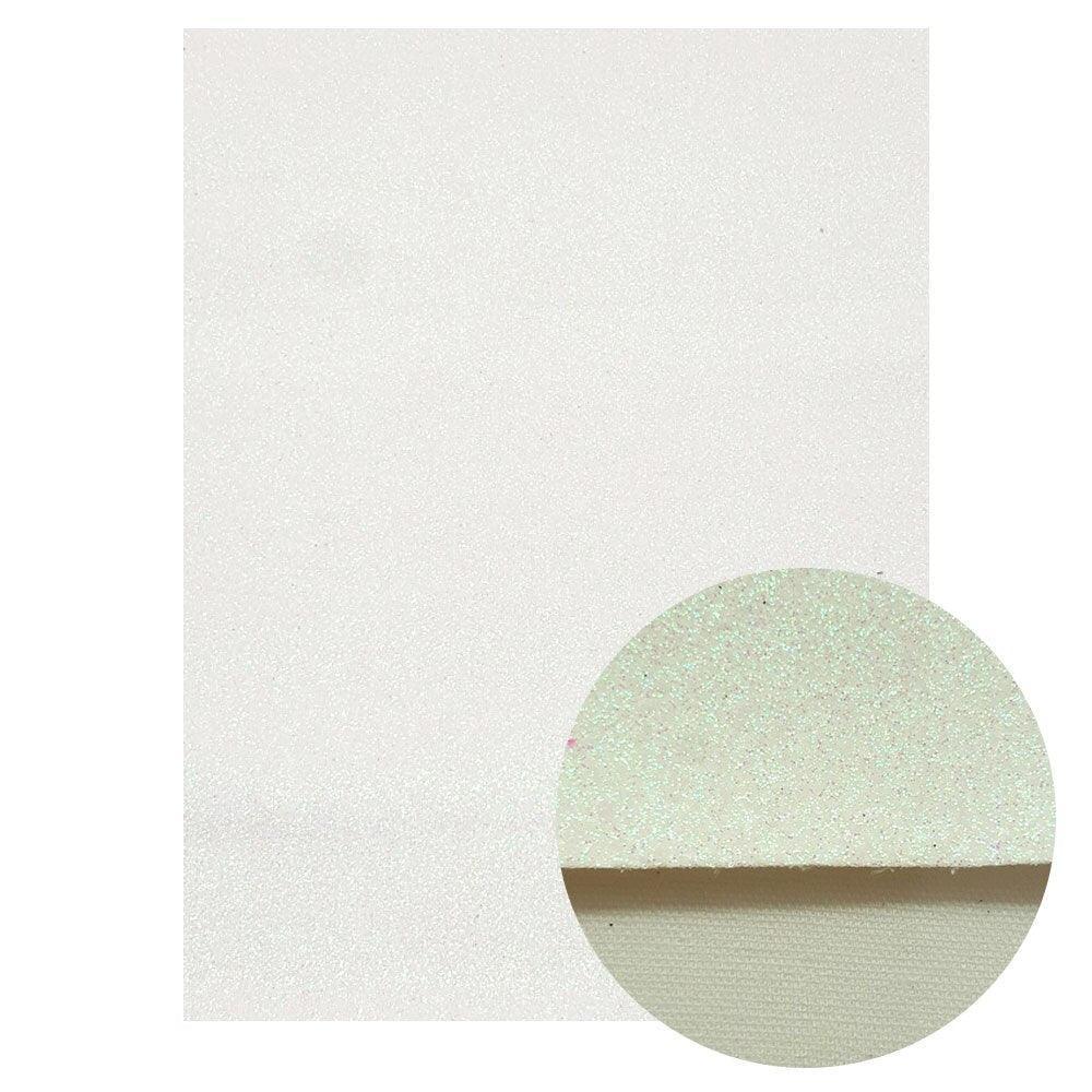 Lisslune | Sparkling White Glitter Fabric Crafting Set - DIY Kit for stunning artworks