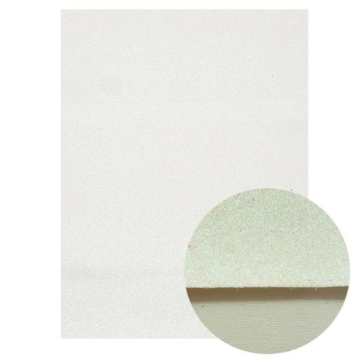 Lisslune | Sparkling White Glitter Fabric Crafting Set - DIY Kit for stunning artworks