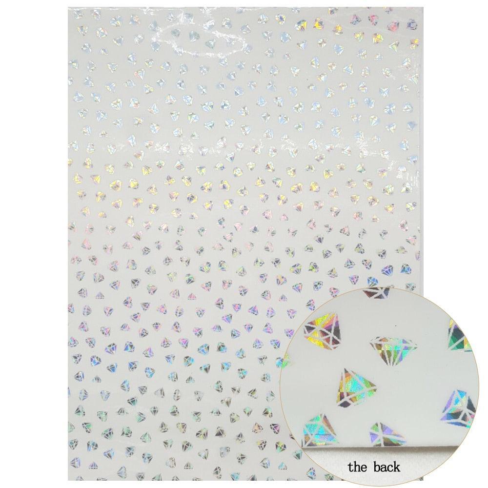 Lisslune | Sparkling White Glitter Fabric Crafting Set - DIY Kit for stunning artworks