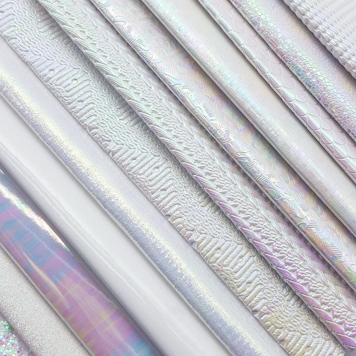 Lisslune | Sparkling White Glitter Fabric Crafting Set - DIY Kit for stunning artworks