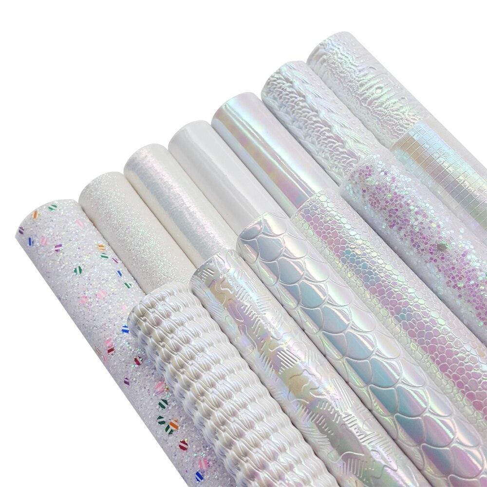 Lisslune | Sparkling White Glitter Fabric Crafting Set - DIY Kit for stunning artworks
