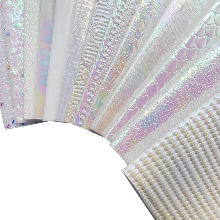 Lisslune | Sparkling White Glitter Fabric Crafting Set - DIY Kit for stunning artworks