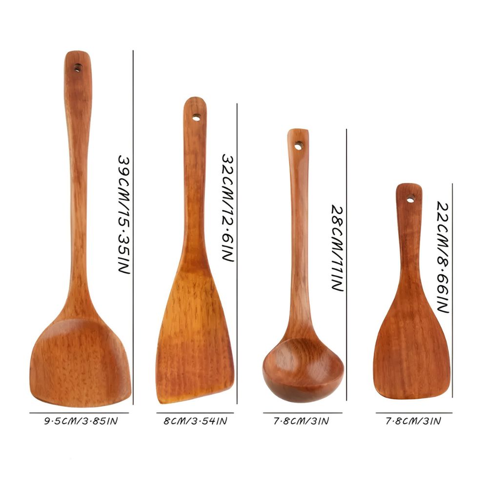 Lisslune | Wooden Kitchen Utensils
