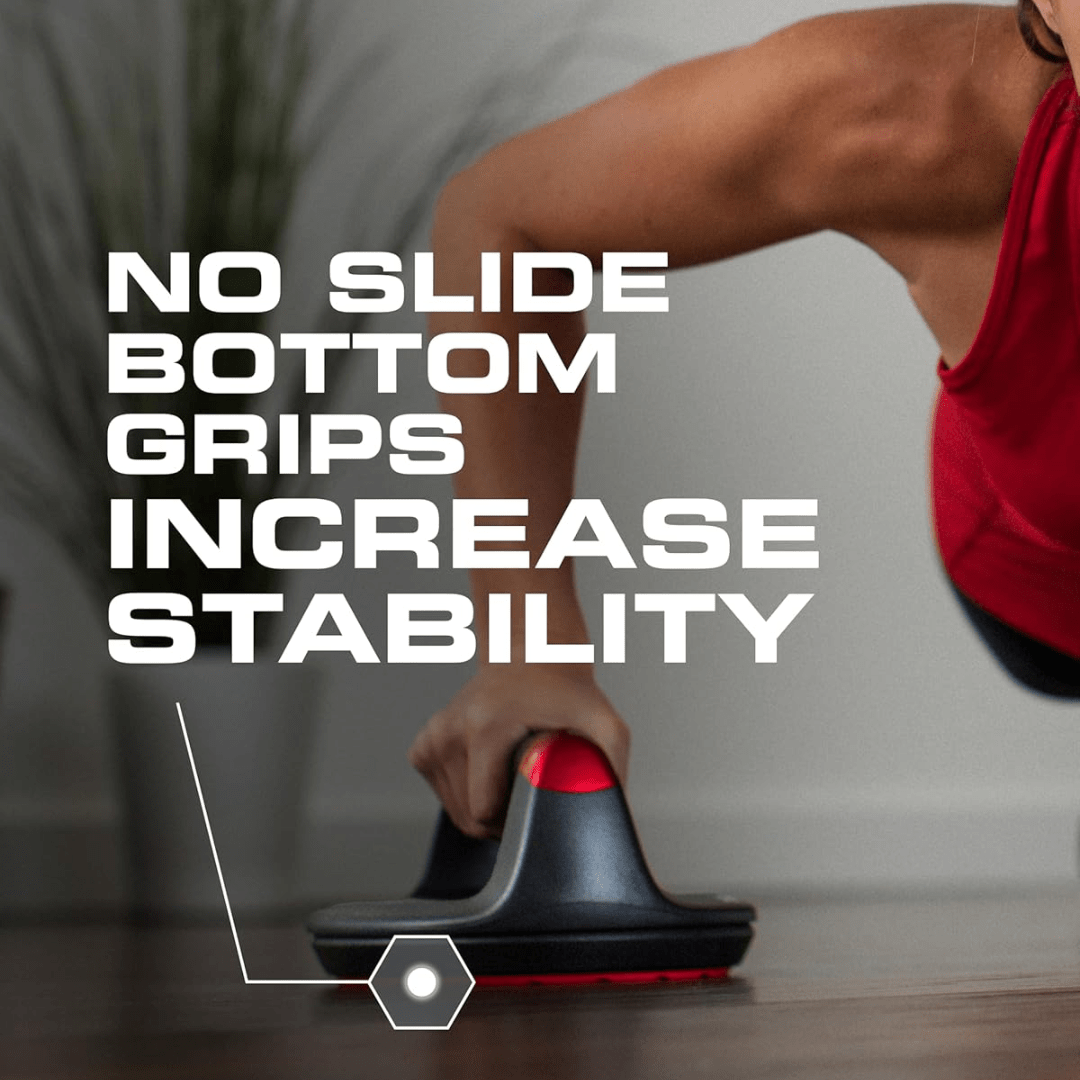 Lisslune | Spinfit Rotating Push-Up Handles – Ergonomic Wrist Protection – 180 kg Capacity – Dynamic Strength Training for Chest, Shoulders & Core